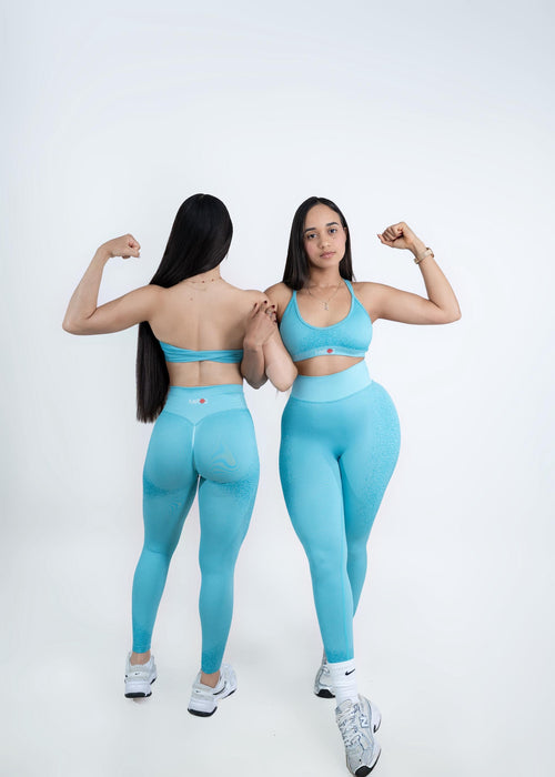 Baby blue leggings